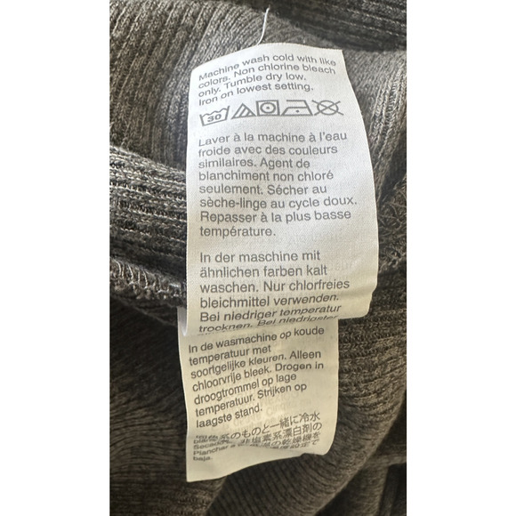 Madewell Ribbed Pocket Tee Midi Dress Short Sleeve Gray AB300 Womens Size Medium - Picture 13 of 15